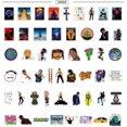 thumbnail image 3 of 50 Pcs Grunge Stickers, Rapper Stickers for Water Bottles Music Artist Stickers for Laptop Helme Luggage, No Repeat Random Sticker Pack for Adults, 3 of 4