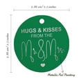 thumbnail image 6 of Inkdotpot 50 Pack Real Silver Foil Paper Tags Hugs & Kisses From The Wedding Favor Hang Tags, 6 of 6