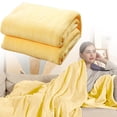 thumbnail image 2 of Double Sided Reversible Flannel Blanket For Sofa Bed, Ultra Soft Lightweight Throw For Adult Couch, Cozy Warm Blanket For Home Office Nap, 150x200cm, 2 of 9
