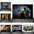 thumbnail image 2 of Carteles e impresiones de dibujos artísticos de grafitis callejeros, pinturas en lienzo para la pared, imagen artística para la sala de estar, decoración del hogar, 2 of 5
