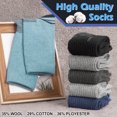 thumbnail image 4 of KOITHOT 6 Pairs Men Wool Socks Thermal Winter Warm Outdoor Work Boot Hiking Socks for Men & Women, 4 of 6