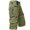 Green, variant on Men's Cargo Shorts 3/4 Relaxed Fit Outdoor Hiking Shorts Elastic Waist Casual Running Bottoms with Multi Pockets for Daily Travel Black L