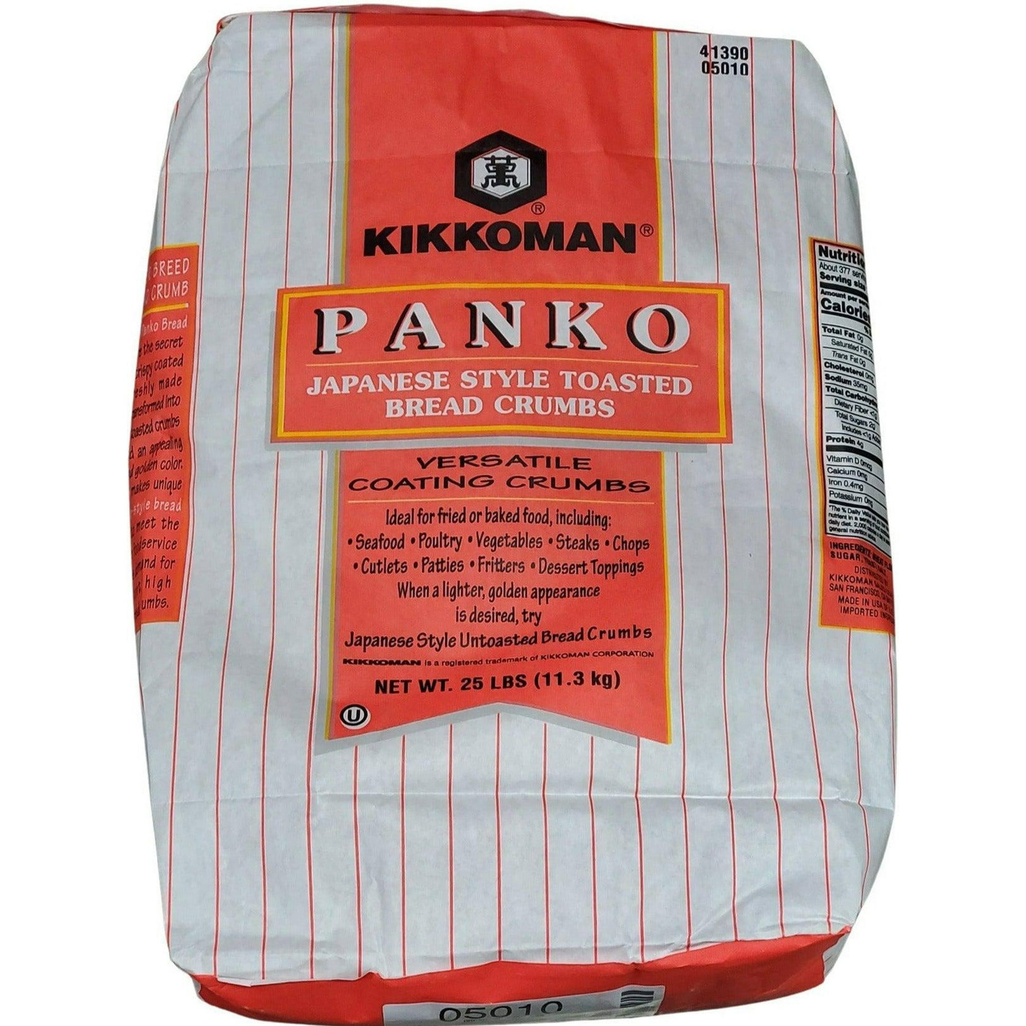 Kikkoman Panko Bread Crumbs Toasted, 25lb - Walmart.ca