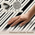 thumbnail image 6 of ODIKA 3'x5' Washable Area Rug Stripe Front Crisp Vertical Displaying Bold Graphic Striped Door for Hallway, Laundry Room, Non-Slip, Flatweave, Easy Care, 6 of 7
