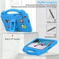 thumbnail image 5 of SaniMore EVA Kids Case for Samsung Galaxy Tab A7 Lite 8.7" 2021 (SM-T220/T225), Skid-Proof Lightweight Case for Boys Girls with Kickstand Handle Shockproof Cover for Samsung Tab A7, Blue, 5 of 7