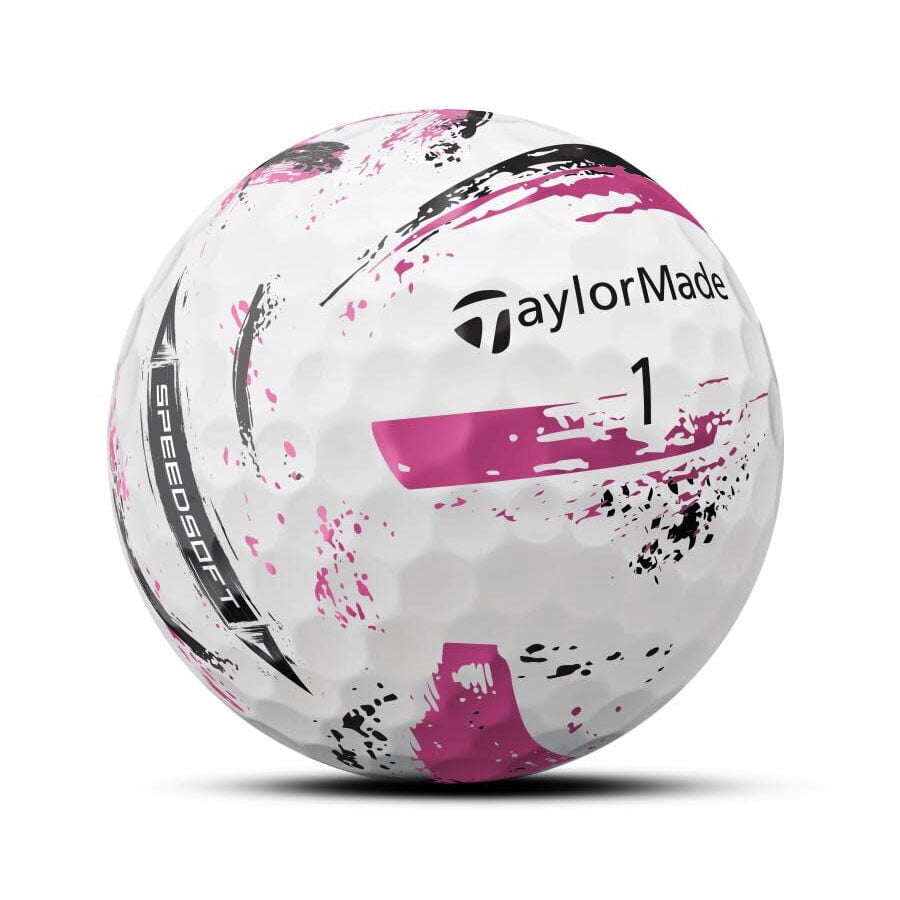 (4 pack) TaylorMade SpeedSoft Ink 12pk Golf Balls, Multi