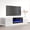 White, variant on Shu BL-EF Fireplace TV Stand for TVs up to 80", Modern High Gloss 71" Entertainment Center, Electric Fireplace TV Media Console with Storage Cabinets