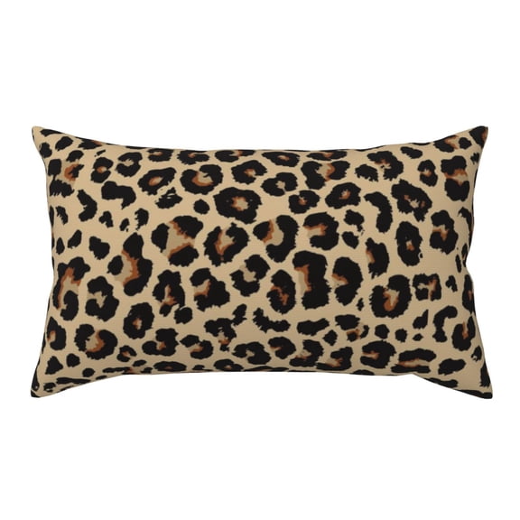 King Pillow Cases Standard Size - Leopard Print-1 Soft Envelope Closure Microfiber Block Print Pillow Cover, Wrinkle Stain Resistant Travel Pillow Covers Standard Size 20x36in