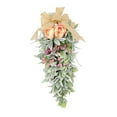 thumbnail image 3 of Lágrima swag flores artificiales decorativas con hojas decoración flores falsas botín para jardín para la puerta del hogar la fiesta de la, 3 of 9