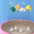 thumbnail image 3 of Amyove 1 Set Plush Spring Cat Stick Corrugated Paper Insert Cat Scratching Board Swing Cat Tumbler Toy, 3 of 9