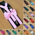 thumbnail image 3 of CENL Men Matching Suspenders Braces&Bow Tie Combo Sets Fancy Costume, 3 of 9