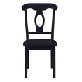 thumbnail image 3 of DHP Aubrey 5-Piece Wood Dining Set, Round Pedestal Table and 4 Chairs, Black, 3 of 10