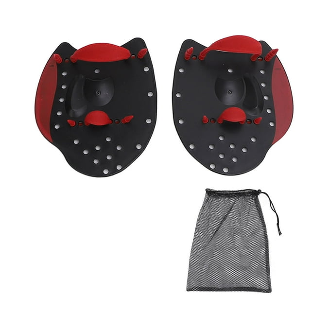 1 par de paletas de natación de mano de silicona de polipropileno ajustables Nikou ayuda para el entrenamiento de natación para hombres y mujeres M