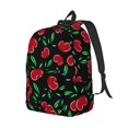 thumbnail image 2 of Daiia Cherry Vintage Canvas Backpack for Men and Women ,Hiking Backpack,Travel Laptop Bag for School,Large Capacity Backpack, 2 of 8