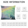 thumbnail image 5 of Fenyluxe Rainbow Pillow Cases Cushion Covers Glitter Throw Pillow Covers Soft for Kids Colorful Stripes Decorative Throw Pillowcases Pastel Colorful Cushion Cases 12x12in, 5 of 5