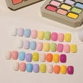 thumbnail image 2 of Set de 9 esmaltes de uñas adhesivos sólidos con nueve diseños, 27 g de goma de metilo, 2 of 8