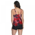 thumbnail image 5 of OUSITAID Ladies Print Ruffle Swimsuit Boxer Conservative Shorts Two-piece Bikini Swimsuit, 5 of 5