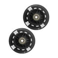 thumbnail image 1 of 2 Pcs Roues de Trottinette 80mm LED Flash Remplacement Roues Patins à Roulettes Accessoires Noir, 1 of 8