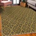 thumbnail image 3 of Retro Decorative Rug, Antique Victorian Floral Patterns in Modern Graphic Print Old Fashioned Art, Quality Carpet for Bedroom Dorm and Living Room, 6 Sizes, Dark Brown and Fawn, by Ambesonne, 3 of 4