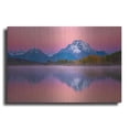 thumbnail image 1 of Luxe Metal Art 'Belt of Venus at Oxbow - Grand Teton National Park' by Darren White, Metal Wall Art, 24"x16", 1 of 7