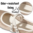 thumbnail image 5 of CHICVOMEY Mesh Mary Jane Shoes for Women Breathable Ballet Flats with Buckle Fashion Fishnet Flats for Women Casual & Work Fashion Flats, 5 of 9