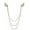 Gold, variant on Fashion Angel Wing Brooch Pin with Hanging Dangle Long Chain Tassel Rhinestone Feather Pins Dress Suit Shirt Tuxedo Wedding Party Corsage Clothes Accessories Brooches Dianty Jewelry for Women Men