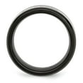 thumbnail image 4 of Auriga Fine Jewelry Stainless Steel Polished Black IP-plated Black Diamond 9 mm Band for Women Size 8.5 (0.24ct, Clarity- I2), 4 of 7