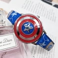 thumbnail image 3 of Super Hero Captain America Iron Man Watch Kids Flip Case Watch Gift, 3 of 3