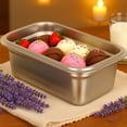 thumbnail image 2 of Reusable Stainless Steel Ice Cream Container with Lid, Stackable Freezer Tub for Homemade Gelato, Sorbet and Frozen Yogurt, 2 of 7