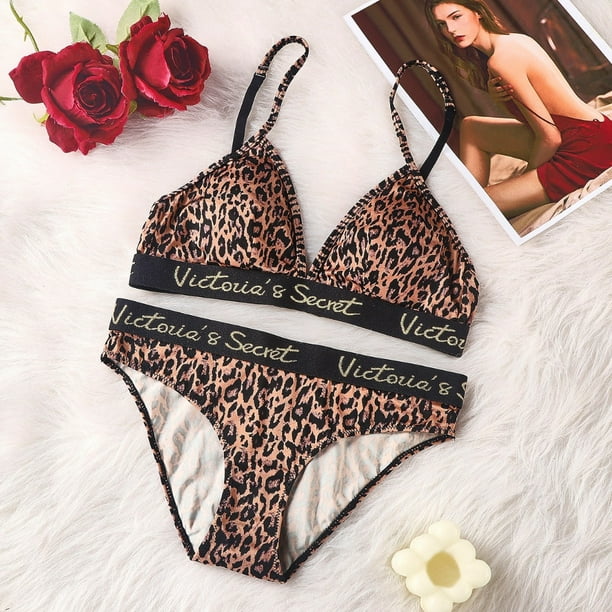 Victoria Secret 2 Piezas Conjunto De Lenceria Sexy Diseno De Marca De Mujer Comoda Push Up Sujetador Sin Costuras Para VS Copa Triangular Francesa Walmart en linea