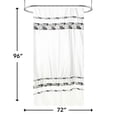 thumbnail image 2 of Urben Black Soft Fabric Shower Curtain Pieced Unique pattern - 72" x 96", 2 of 5