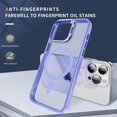 thumbnail image 6 of Skin Feel Compatible with iPhone 15 Pro Max Case Build in Kickstand, Compatible with MagSafe, Matte Translucent Slim Protective Anti-Fingerprint Cover (Light Purple,IP 15 Pro Max), 6 of 9