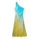 thumbnail image 3 of HH TRAF Vestido largo elegante de verano con un hombro al descubierto y degradado, vestido asimétrico de satén ajustado a la moda, vestido de fiesta sin mangas para mujer, 3 of 5