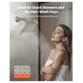thumbnail image 6 of Shower Faucet Set, 12 Inch Rainfall Shower System with Handheld Spray, 3 Function Dual Rain Head, Brushed Nickel, 6 of 9