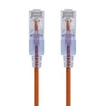 thumbnail image 2 of Monoprice SlimRun - Patch cable - RJ-45 (M) to RJ-45 (M) - 7 ft - UTP - CAT 6a - booted, snagless, stranded - orange (pack of 10), 2 of 3