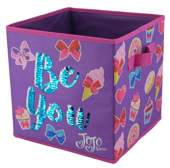 Ordinett Pink Disney Princess Medium-Sized Canvas Storage Basket Bin Girls 2PK 