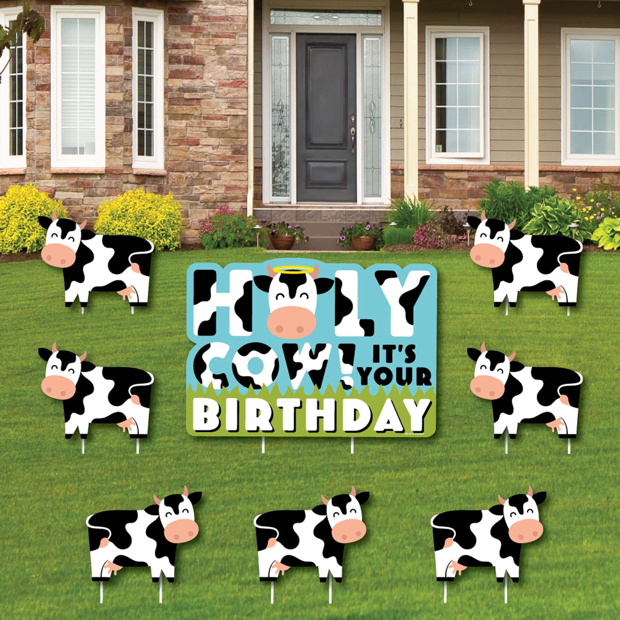 Details about   Luciole Happy Birthday Yard Sign with Stakes Set of 13 Large Lawn Letters and 