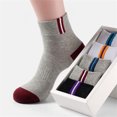 thumbnail image 4 of Men Crew Socks Breathable 5 Pairs Moisture Wicking Sport Socks Athletic Socks, 4 of 10