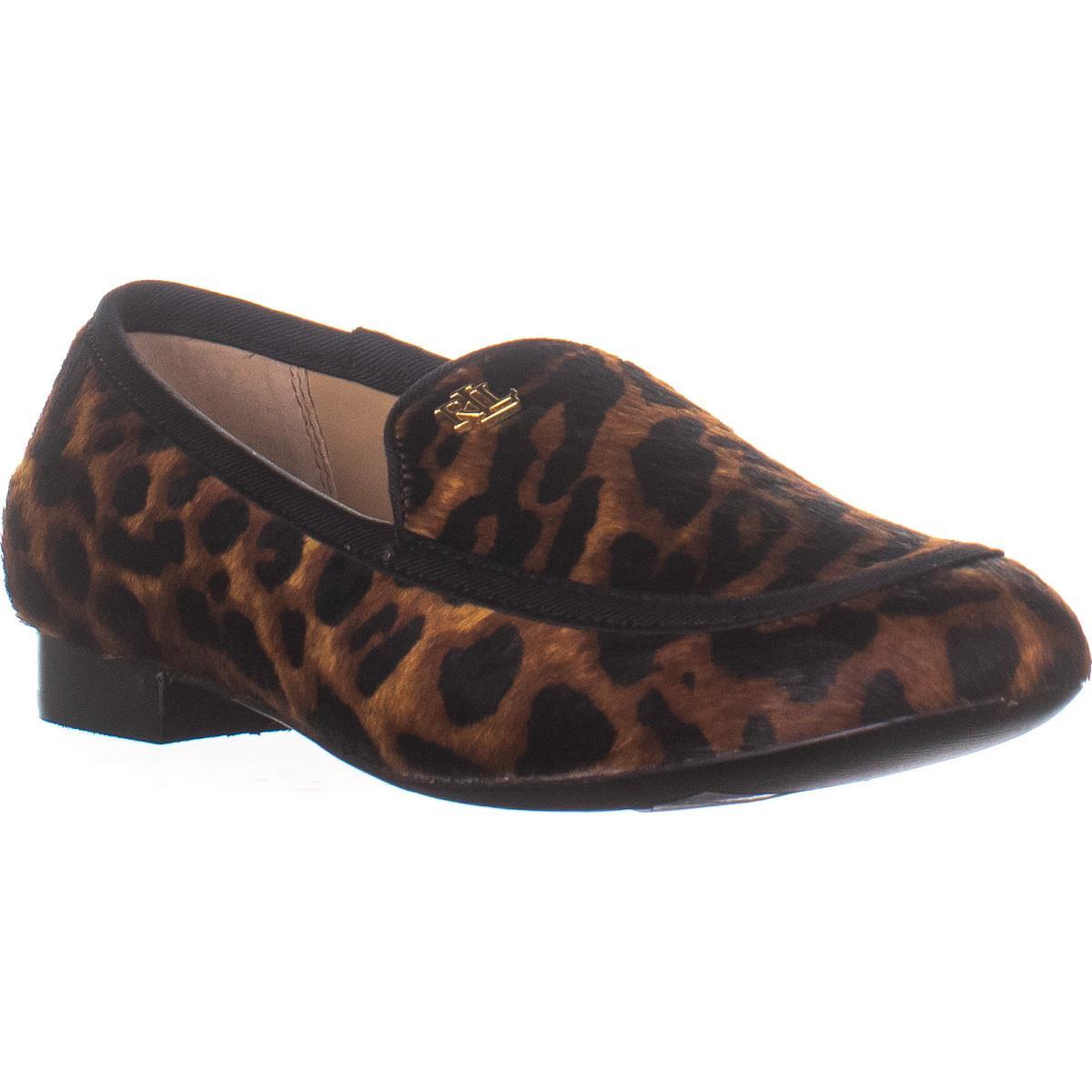 ralph lauren leopard loafers