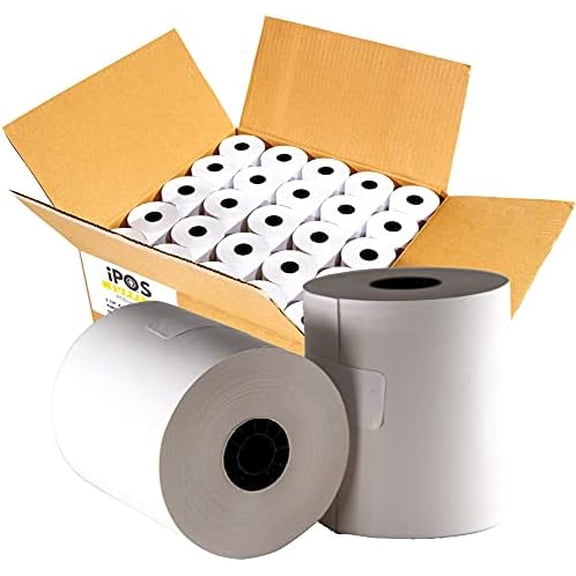 Thermal Receipt Paper Rolls 3 1/8″ X 230′ (Box of 50 Rolls) BPA Free Premium Grade Thermal Printer Paper