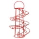 thumbnail image 2 of Estante dispensador en espiral moderno de lujo Egg Skelter: organizador de almacenamiento de huevos de gallina de alambre independiente, canasta de exhibición para encimera de cocina, color rojo, 2 of 4