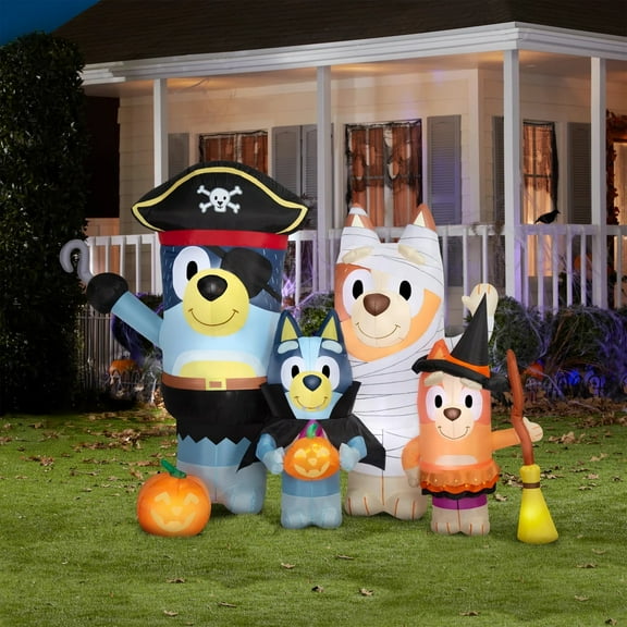 6.5’ Bluey Family Halloween Inflatable