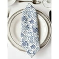 thumbnail image 2 of Hokiten Kitchen Dinner Napkins Set of 6 Coastal Blue Cloth Napkins Reusable Washable Table Napkins for Weddings Cocktail Parties Holiday Table Decor 20x20 Inch, 2 of 8