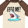 thumbnail image 4 of Inktastic Feed Me with Shark Head Boys or Girls Long Sleeve Baby Bodysuit, 4 of 5