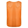 thumbnail image 4 of Zaldita Mens Pennies Sports Scrimmage Training Vest Football Soccer Jersey Mesh Tank Tops Team Orange XL, 4 of 7