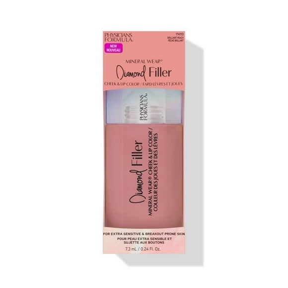 Tinta para labios y mejillas Physicians Formula Mineral wear diamond filler cheek and lip color brilliant hipoalergenico 7.3 ml