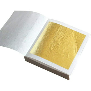 100 Gold Leaf Sheets, Gold Leaf Foils, K Gold Foil Sheets,gilding Sheets  for Gilding Frames,party Decor, DIY Crafts 9x9 CM Free Shipping 