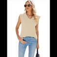 thumbnail image 3 of Camisetas Sin Mangas Informales para Mujer, Blusa Básica Holgada de Verano, Ropa de Moda Albaricoque M, 3 of 7