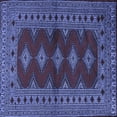 thumbnail image 1 of Ahgly Company Machine Washable Indoor Square Persian Blue Traditional Area Rugs, 7' Square, 1 of 4