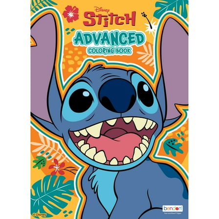 Disney Stitch Advanced Coloring Book – 64 Pages of Intricate Designs for Teens & Adults – Bendon Art Activity Book, Paperback